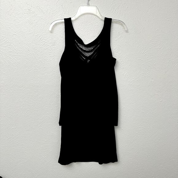 Laundry by Shelli Segal Sleeveless Black Dress with Beaded Neckline - Picture 5 of 9